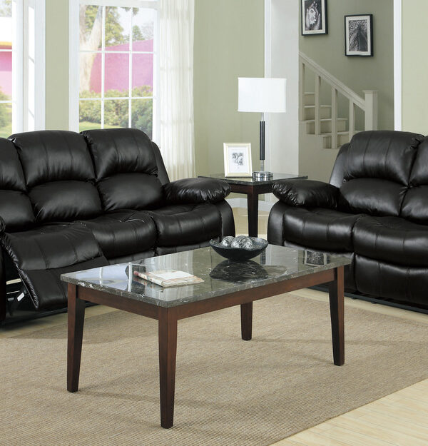 9700BLK Seating-Cranley Collection 2pc Set: Sofa, Love