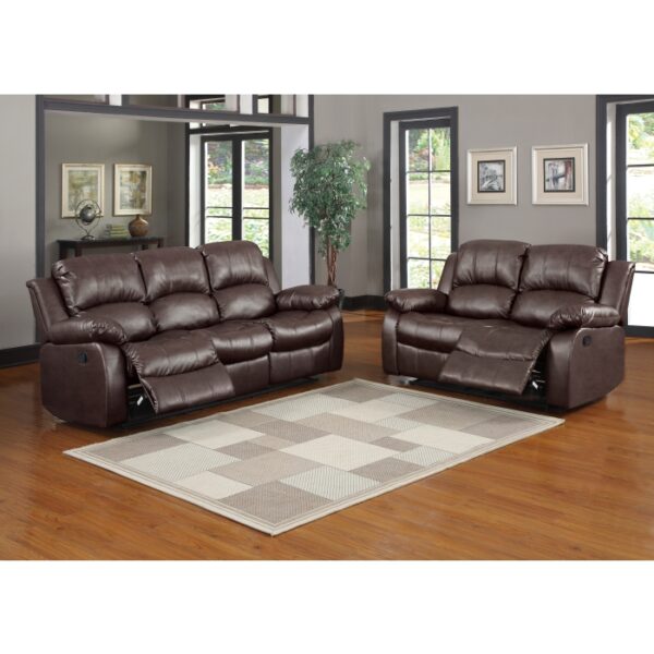 9700BRW-3 Double Reclining Sofa