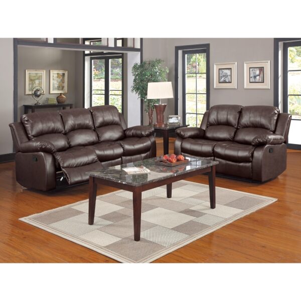 9700BRW-3 Double Reclining Sofa
