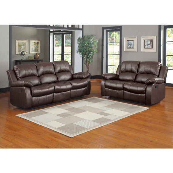 9700BRW-3 Double Reclining Sofa