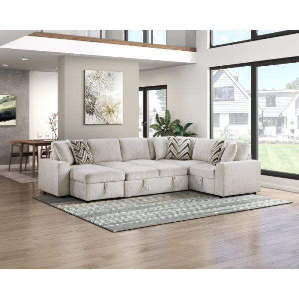 9702BE*3LC3R 3-Piece Sectional with Pull-...