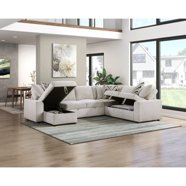 9702BE*3LC3R 3-Piece Sectional with Pull-...