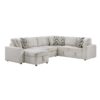 9702BE Seating-Myrtle Collection 3-Piece Sectional with Pull-...