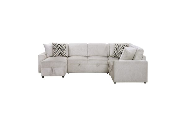 9702BE Seating-Myrtle Collection 3-Piece Sectional with Pull-...