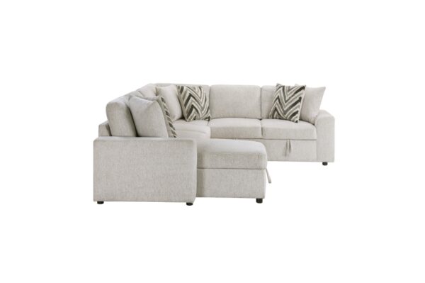 9702BE Seating-Myrtle Collection 3-Piece Sectional with Pull-...