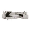 9702BE Seating-Myrtle Collection 3-Piece Sectional with Pull-...