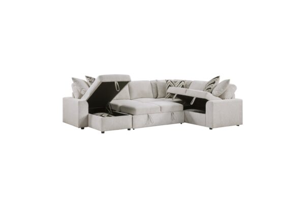 9702BE Seating-Myrtle Collection 3-Piece Sectional with Pull-...