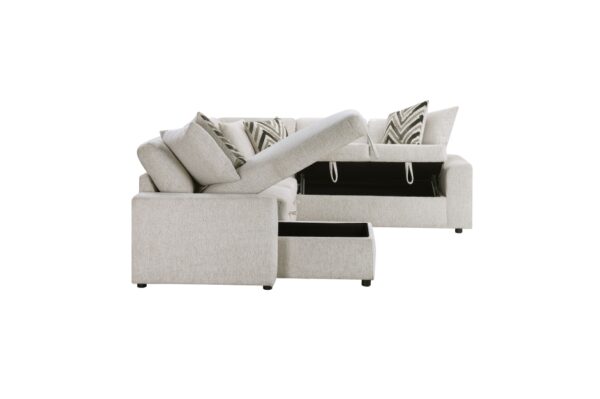 9702BE Seating-Myrtle Collection 3-Piece Sectional with Pull-...