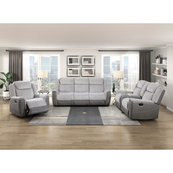 9703GY-3 Double Reclining Sofa