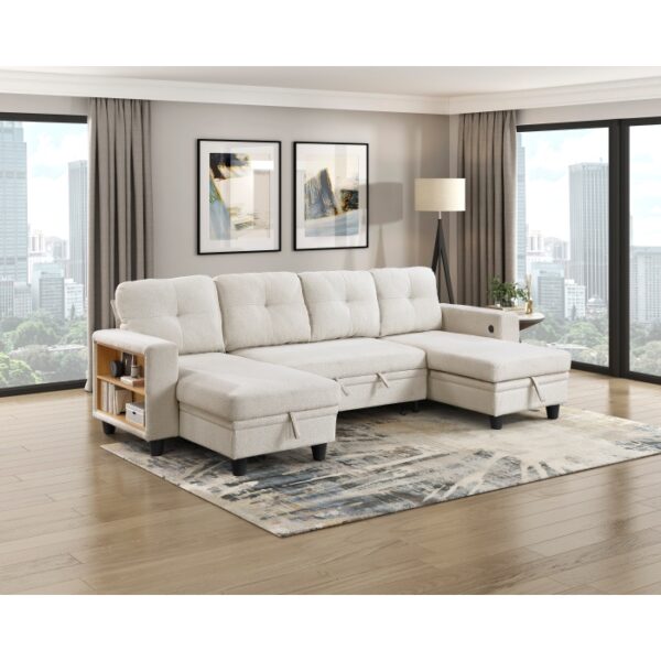 9705BE*42AVC Sectional with Two Chaises, ...