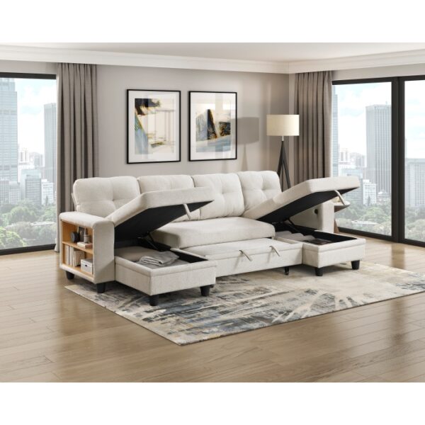 9705BE*42AVC Sectional with Two Chaises, ...