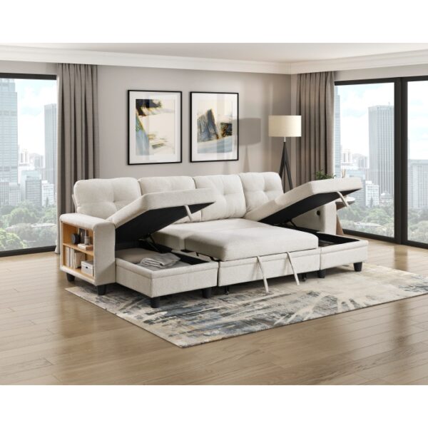 9705BE*42AVC Sectional with Two Chaises, ...