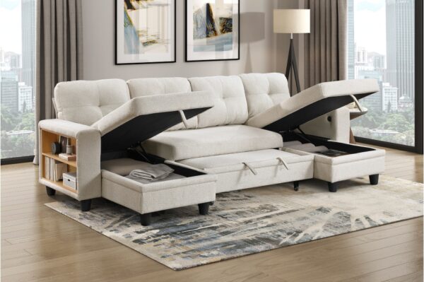 9705BE Seating-Robinson Collection Sectional with Two Chaises, ...