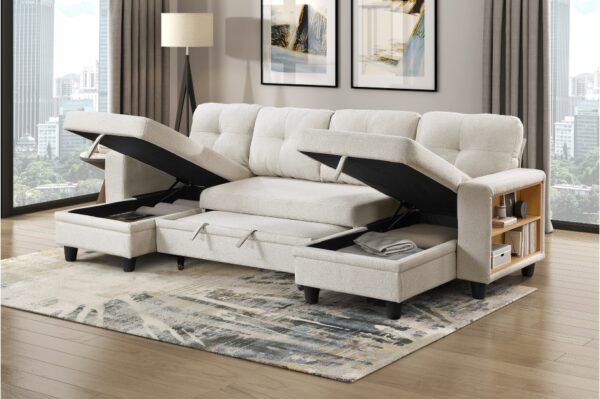 9705BE Seating-Robinson Collection Sectional with Two Chaises, ...