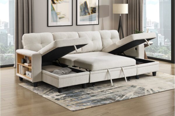 9705BE Seating-Robinson Collection Sectional with Two Chaises, ...