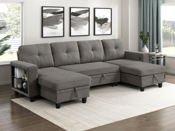 9705DB Seating-Robinson Collection Sectional with Two Chaises, ...