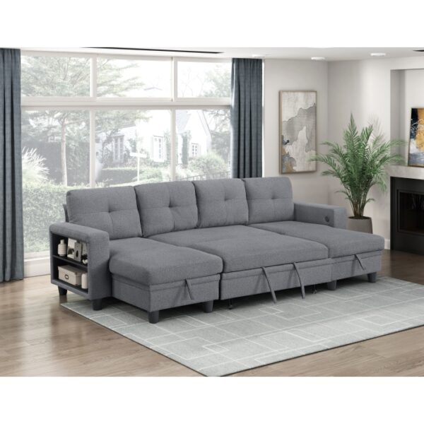 9705GY*42AVC Sectional with Two Chaises, ...