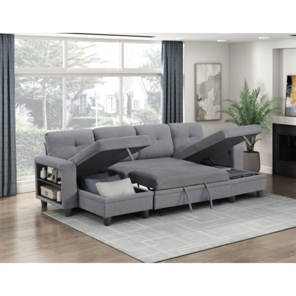 9705GY*42AVC Sectional with Two Chaises, ...