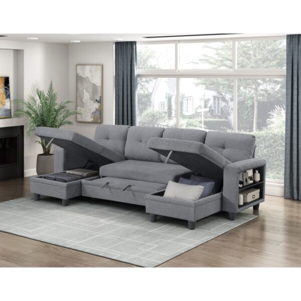 9705GY*42AVC Sectional with Two Chaises, ...
