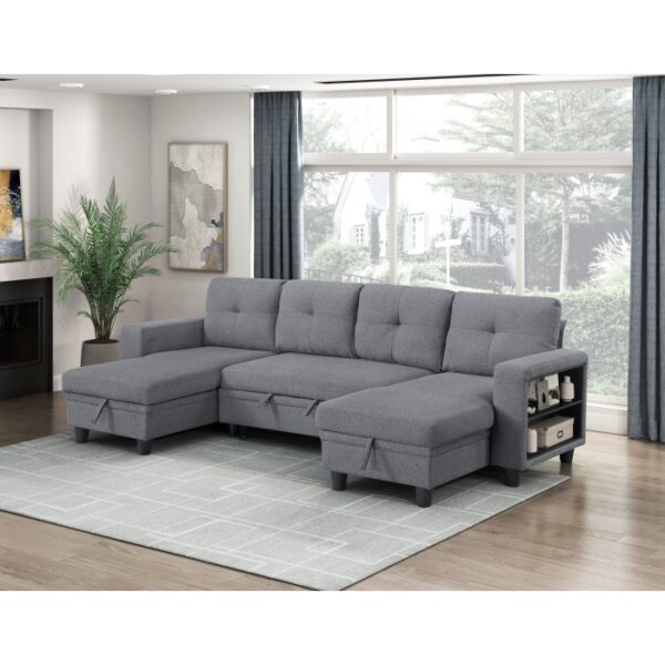 9705GY*42AVC Sectional with Two Chaises, ...
