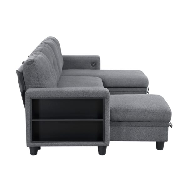 9705GY*42AVC Sectional with Two Chaises, ...