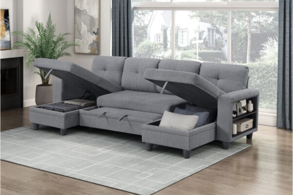 9705GY Seating-Robinson Collection Sectional with Two Chaises, ...