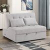 9707GRY Seating-Desmond Collection Convertible Armless 2-Seater...