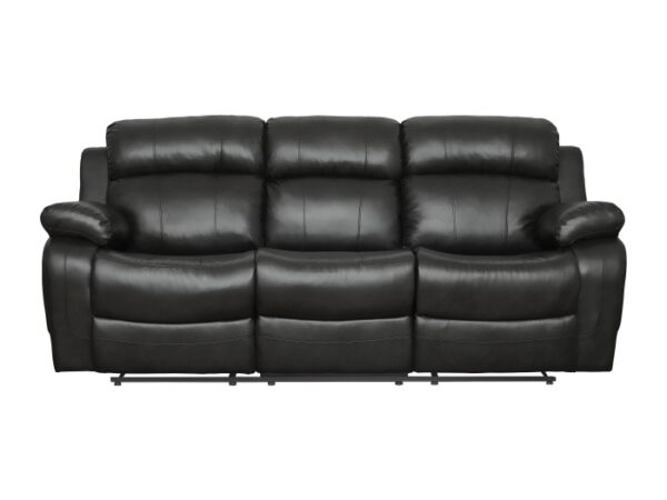 9724BLK-3 Double Reclining Sofa with C...