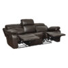 9724BRW Seating-Marille Collection 2pc Set: Sofa, Love