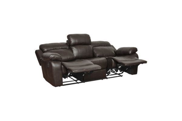 9724BRW Seating-Marille Collection 2pc Set: Sofa, Love