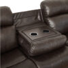 9724BRW Seating-Marille Collection 2pc Set: Sofa, Love