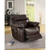 9724BRW Seating-Marille Collection 2pc Set: Sofa, Love