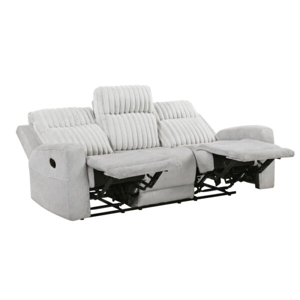 9728LGY-3 Double Reclining Sofa