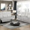 9728LGY Seating-Benton Collection 2pc Set: Sofa, Love