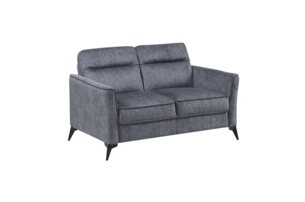 9733DGY Seating-Tellot Collection 2pc Set: Sofa, Love