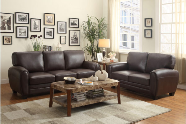 9734DB Seating-Rubin Collection 2pc Set: Sofa, Love