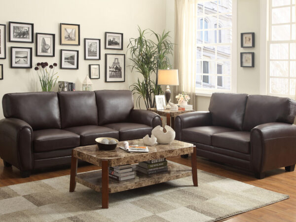 9734DB Seating-Rubin Collection 2pc Set: Sofa, Love