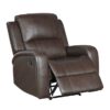 9735BRW Seating- Collection 2pc Set: Sofa, Love