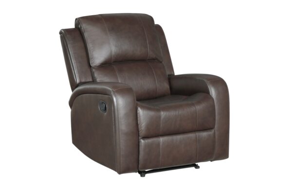 9735BRW Seating- Collection 2pc Set: Sofa, Love