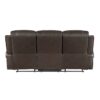 9735BRW-3 Double Reclining Sofa
