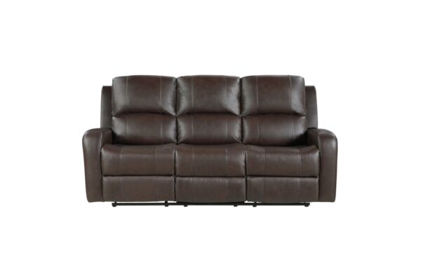 9735BRW Seating- Collection 2pc Set: Sofa, Love