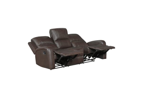 9735BRW Seating- Collection 2pc Set: Sofa, Love