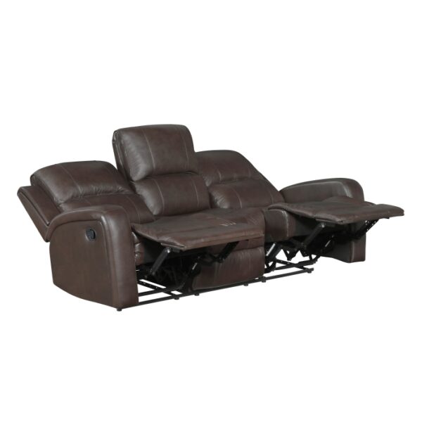 9735BRW-3 Double Reclining Sofa