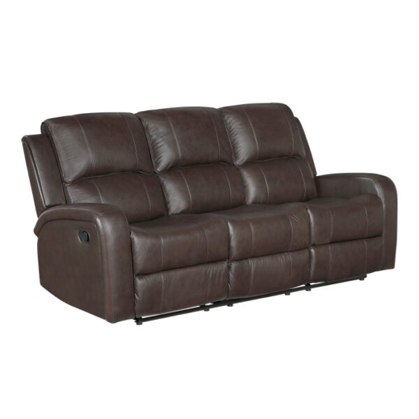 9735BRW-3 Double Reclining Sofa