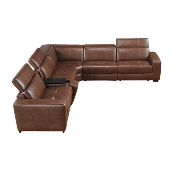 9790BRW*6LRRRPWH 6-Piece Modular Power Reclin...