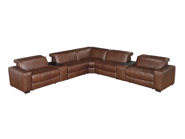 9790BRW*7LRRRPWH 7-Piece Modular Power Reclin...