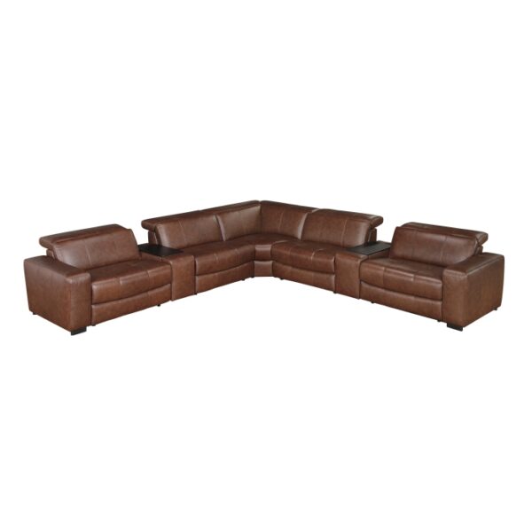9790BRW*7LRRRPWH 7-Piece Modular Power Reclin...