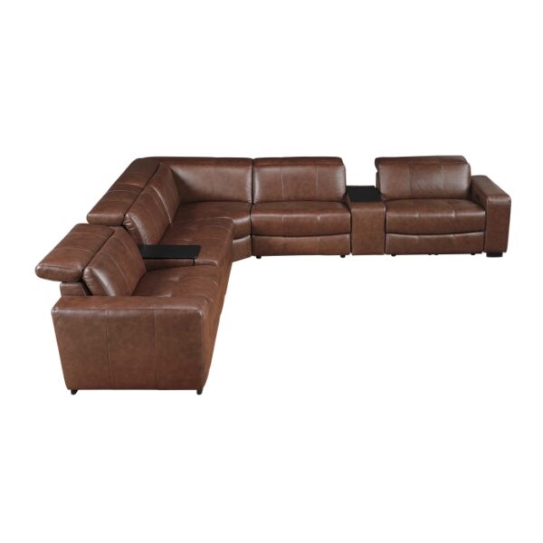 9790BRW*7LRRRPWH 7-Piece Modular Power Reclin...