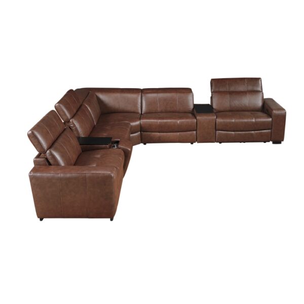 9790BRW*7LRRRPWH 7-Piece Modular Power Reclin...