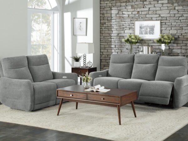 9804DV Seating-Edition Collection 2pc Set: Sofa, Love (Power)